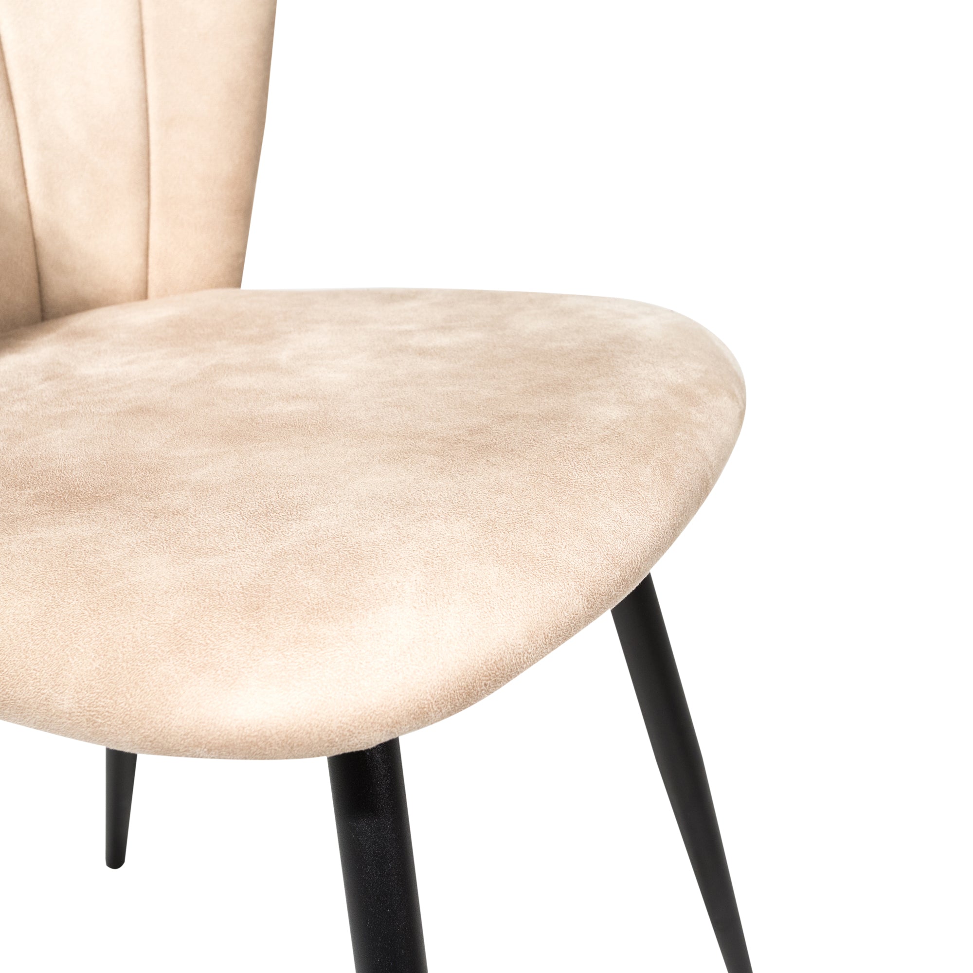 Bourne Moleskin Oyster Cream Set of Two Dining Chairs